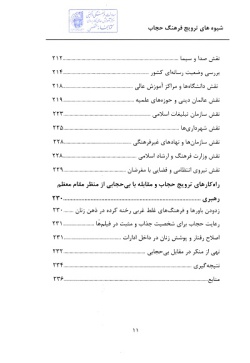  	شیوه‌های ترویج فرهنگ حجاب